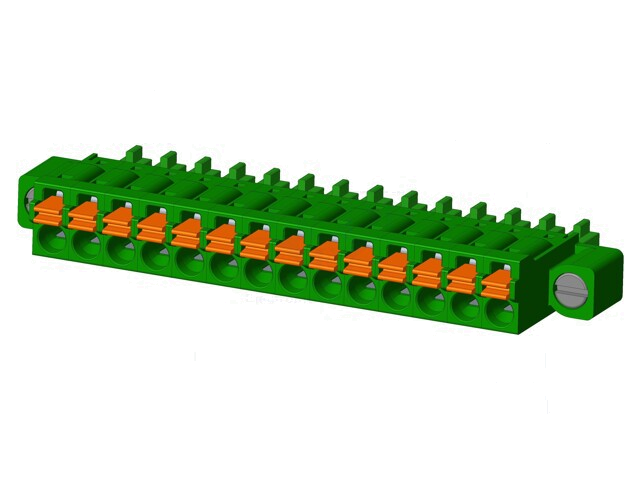 Connector: ontkoppelbare terminal strip; stekker; vrouwelijk Connector: ontkoppelbare terminal strip; stekker; vrouwelijk